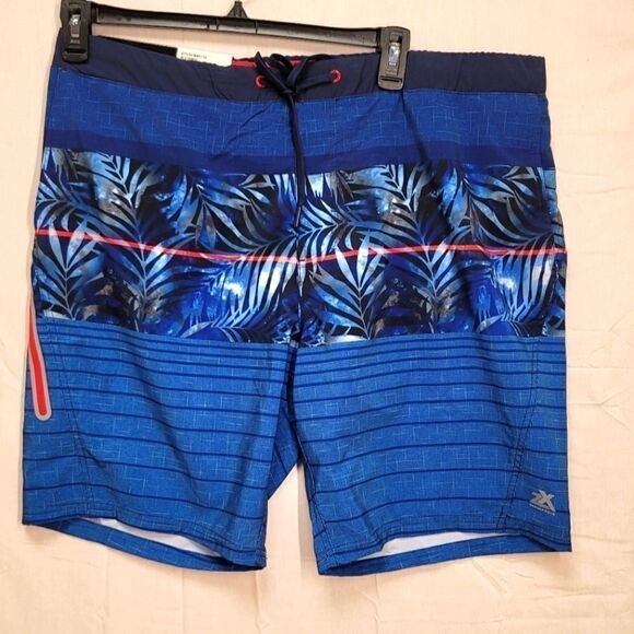 Zeroxposur Mens swim trunks XL blue & red - Picture 2 of 14